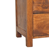 Aspen Bedside Table | Chestnut Solid Mango Wood