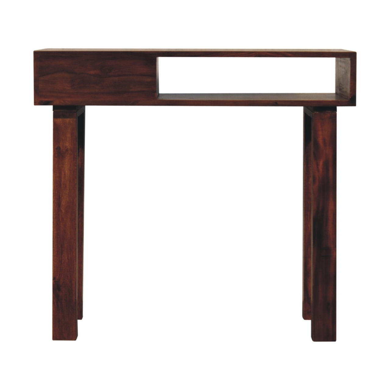 Tula Writing Desk | Chestnut Solid Mango Wood