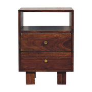 Tula Bedside Table | Chestnut Solid Mango Wood