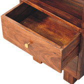 Tula Bedside Table | Chestnut Solid Mango Wood