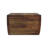 Crescent Floating Bedside Table | Oak-Ish Mango Wood Wall-Mounted