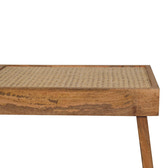 Open Rattan Bench | Oak-Ish