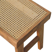 Open Rattan Bench | Oak-Ish