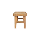 Open Rattan Bench | Oak-Ish