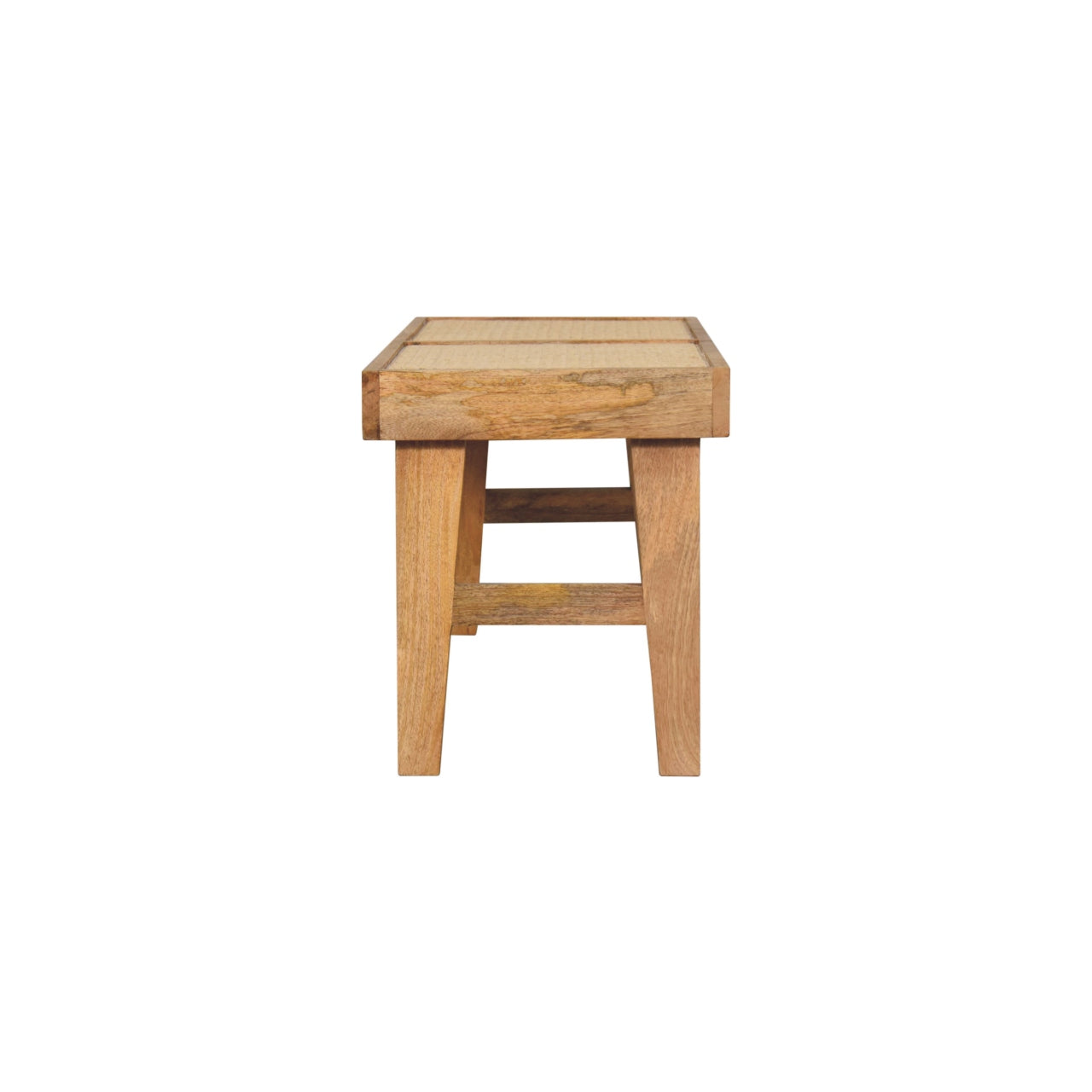 Open Rattan Bench | Oak-Ish