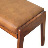 Buffalo Hallway Footstool | Chestnut Solid Mango Wood