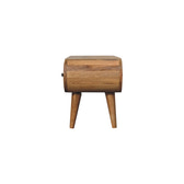Oak-ish Circular TV Unit