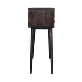 Curved Ash Black Console Table
