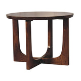 Lulu Side Table Accent Piece | Chestnut Solid Mango Wood