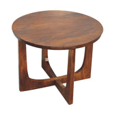 Lulu Side Table Accent Piece | Chestnut Solid Mango Wood