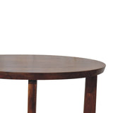 Lulu Side Table Accent Piece | Chestnut Solid Mango Wood