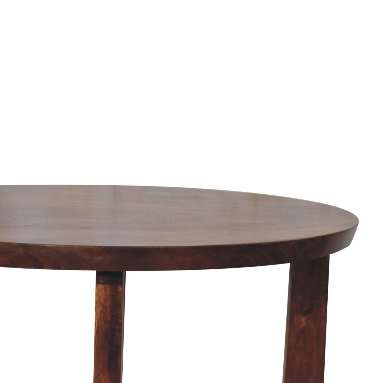 Lulu Side Table Accent Piece | Chestnut Solid Mango Wood