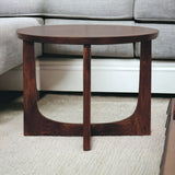 Lulu Side Table Accent Piece | Chestnut Solid Mango Wood
