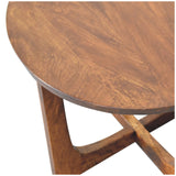 Lulu Side Table Accent Piece | Chestnut Solid Mango Wood