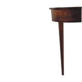 Backless Mounted Chestnut Console Chest of Drawers