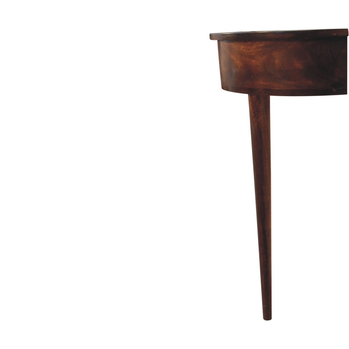 Backless Mounted Chestnut Console Chest of Drawers