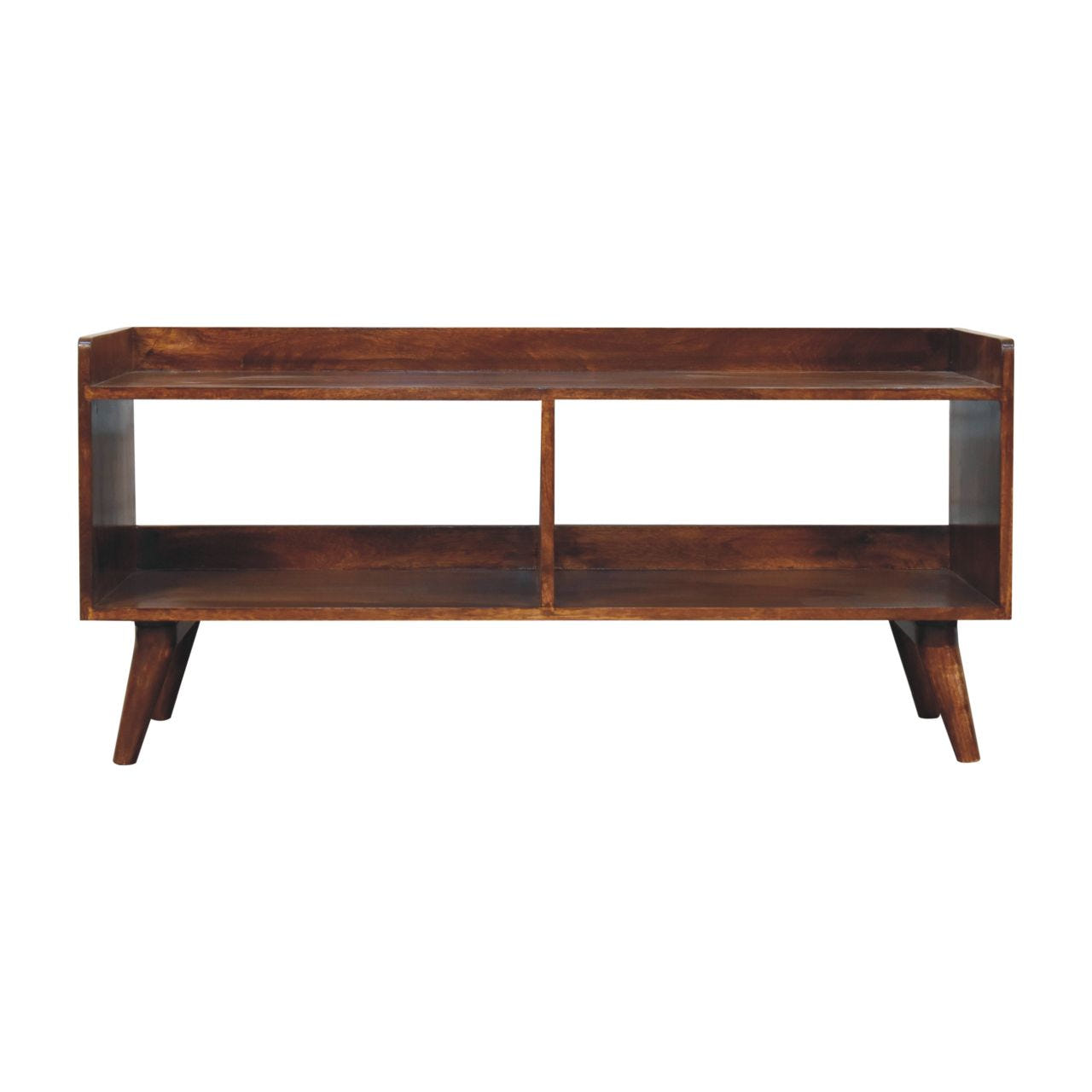Open-top Chestnut Chest of Drawers