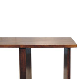 Triple Open Style Coffee Table | Chestnut Solid Mango Wood