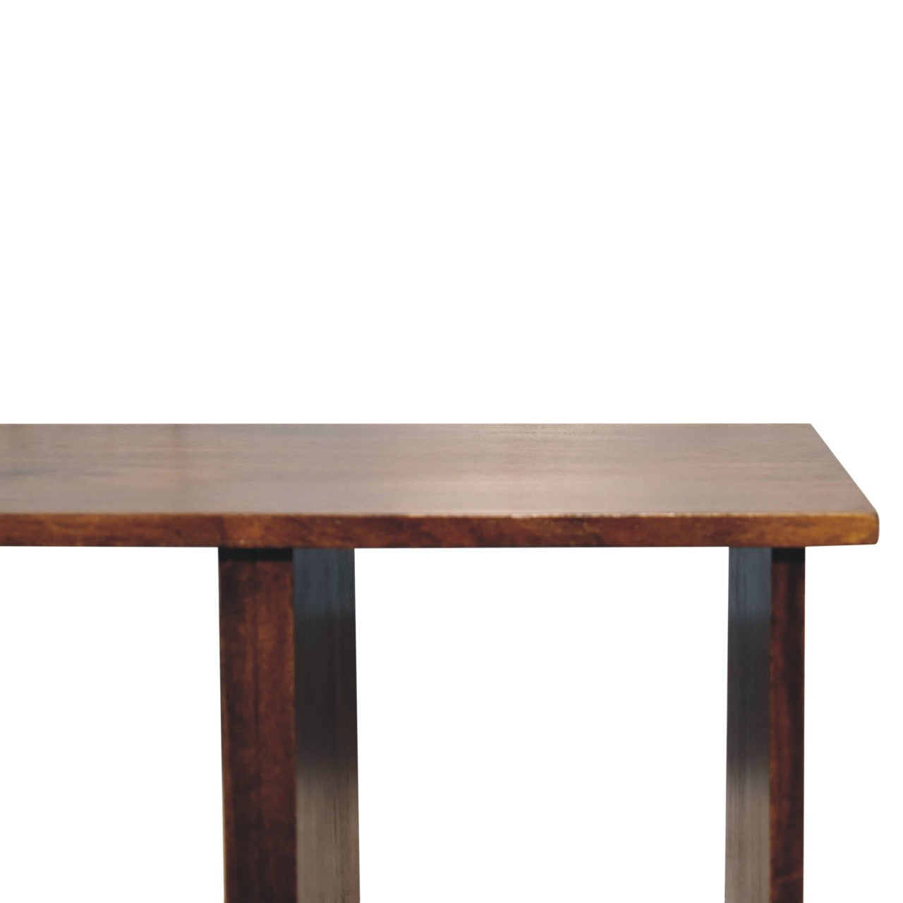 Triple Open Style Coffee Table | Chestnut Solid Mango Wood