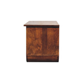 Triple Open Style Coffee Table | Chestnut Solid Mango Wood