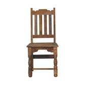 Granary Turned Dining Chair Set of 2 | Distressed Oak Solid Mango Wood