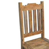 Granary Turned Dining Chair Set of 2 | Distressed Oak Solid Mango Wood