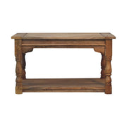 Granary Turned Coffee Table | Distressed Oak Solid Mango Wood