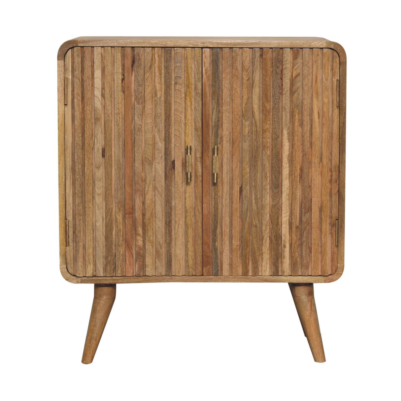 T-bar Ridged Chest of Drawers | Oak Mango Wood