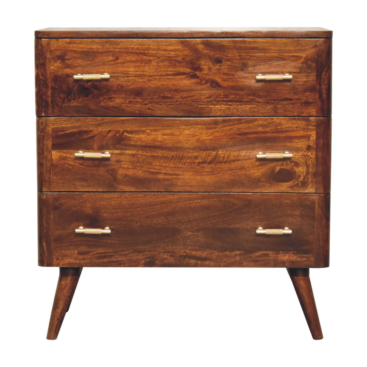 Chestnut T-Bar Chest of Drawers