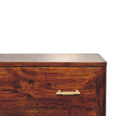 Chestnut T-Bar Chest of Drawers