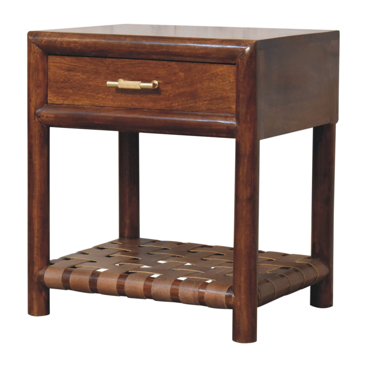 Regency Woven Shelf Chest of Drawers | Open Shelf