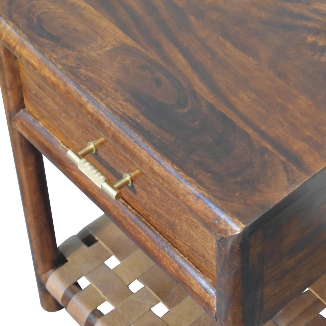 Regency Woven Shelf Nightstand