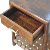 Regency Woven Shelf Nightstand