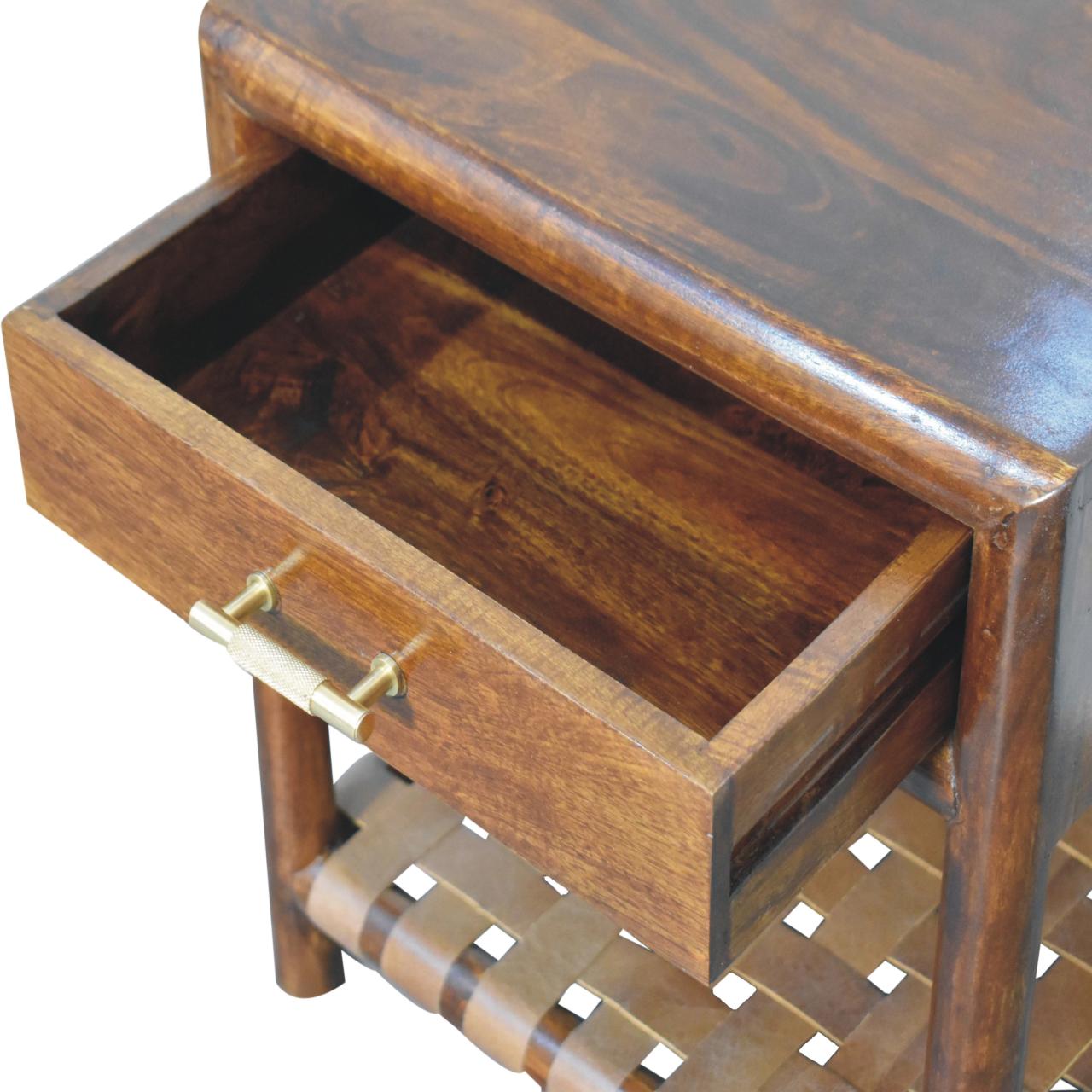 Regency Woven Shelf Nightstand