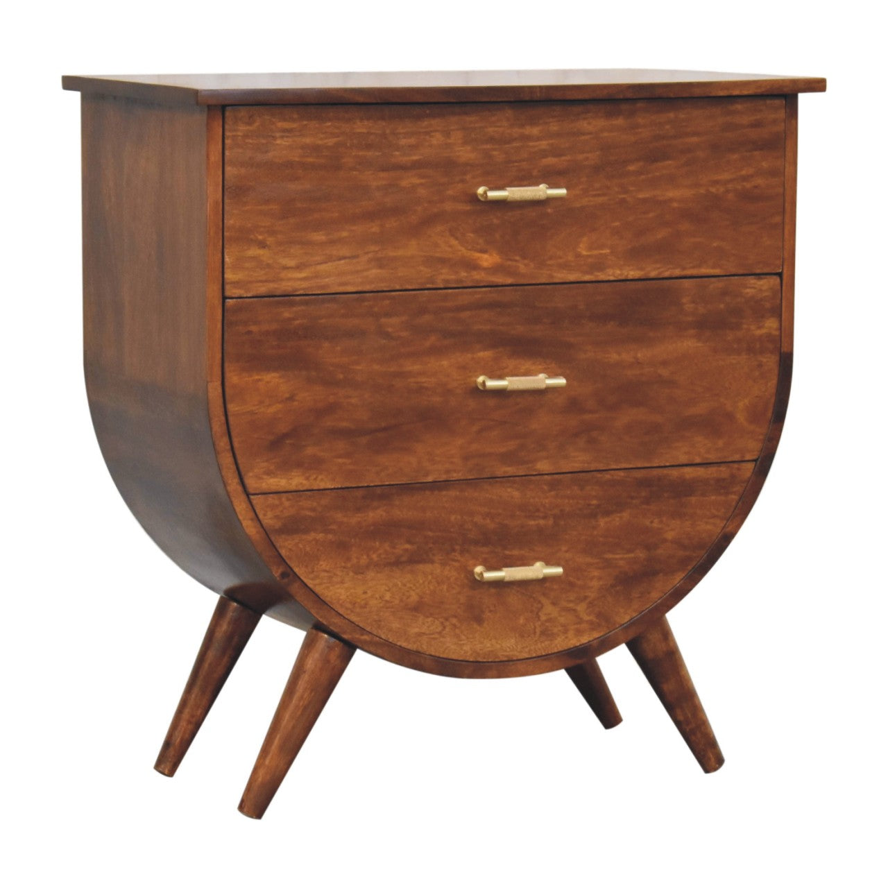 Agra Chest of Drawers | Chestnut Solid Mango Wood