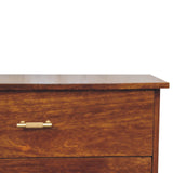 Agra Chest of Drawers | Chestnut Solid Mango Wood