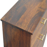Agra Chest of Drawers | Chestnut Solid Mango Wood