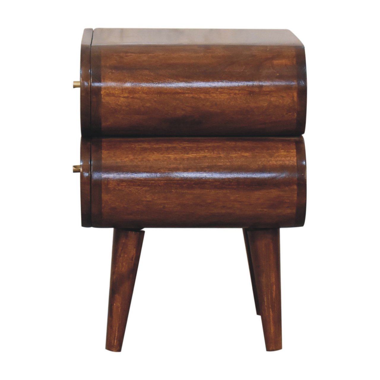 Bubble Chestnut Bedside Table