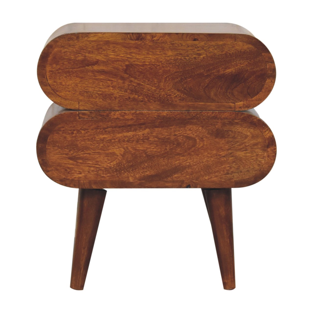 Bubble Chestnut Bedside Table