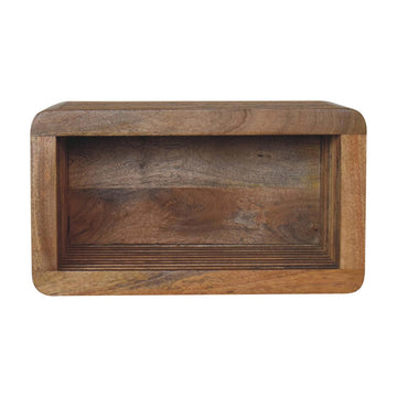 Soba Wall Mounted Bedside Table | Oak-Ish Solid Mango Wood Wall-Mounted