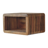 Soba Wall Mounted Bedside Table | Oak-Ish Solid Mango Wood Wall-Mounted