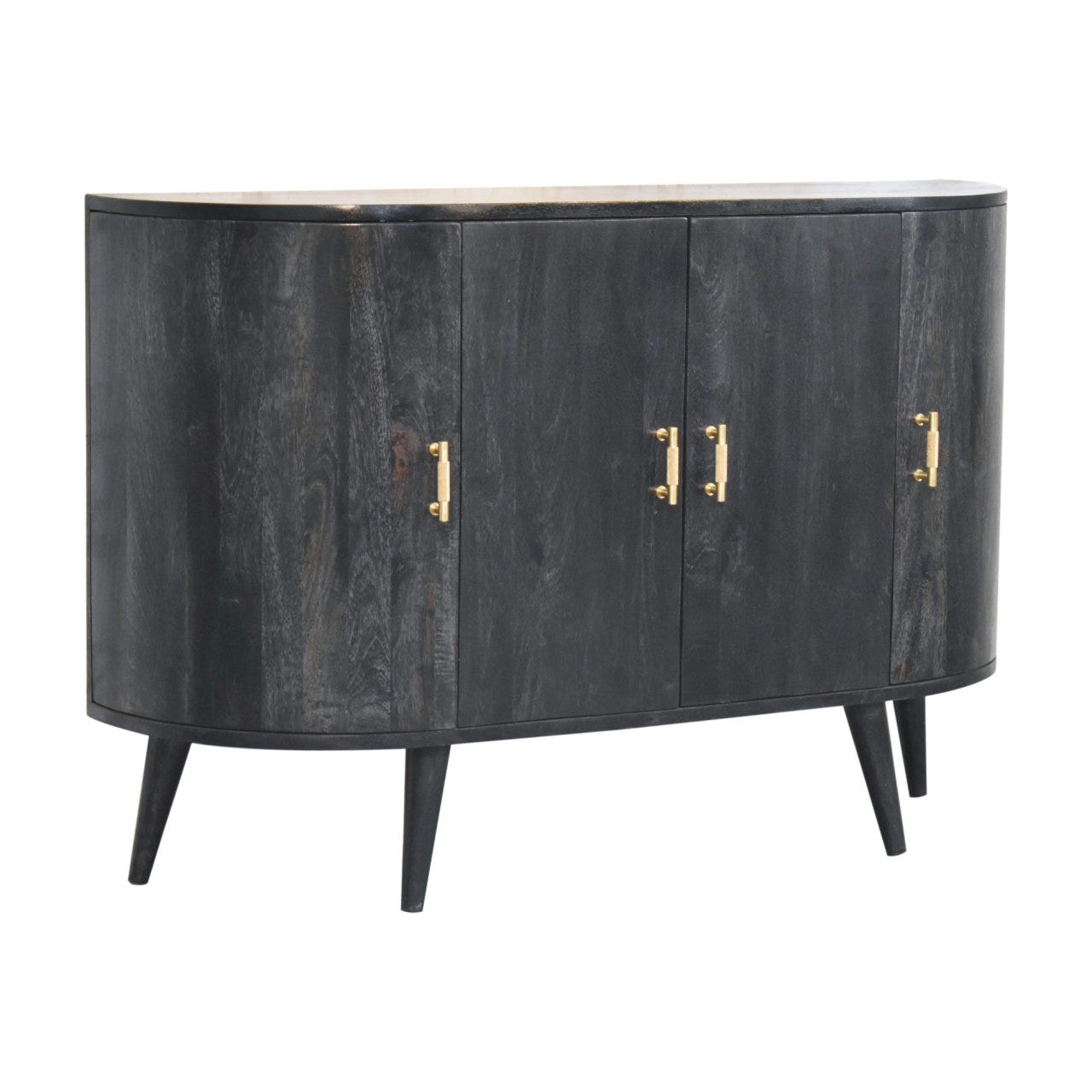 Ash Black T-Bar Quad Chest of Drawers
