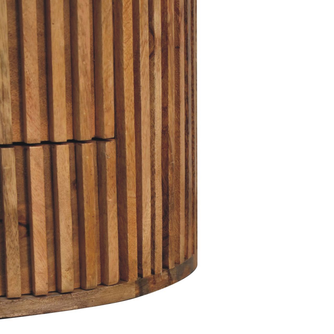 Soba Bedside Table | Oak Solid Mango Wood Hand-Carved