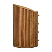 Soba Bedside Table | Oak Solid Mango Wood Hand-Carved