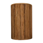 Soba Bedside Table | Oak Solid Mango Wood Hand-Carved