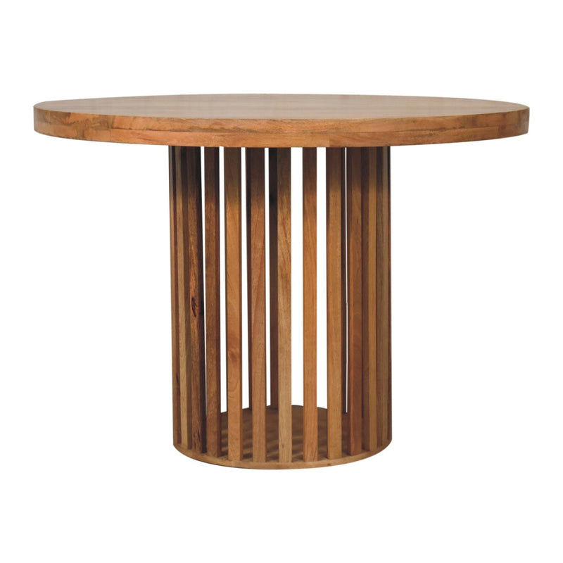 Ariella Round Dining Table | Oak Solid Mango Wood