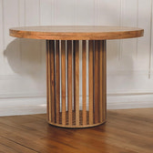Ariella Round Dining Table | Oak Solid Mango Wood