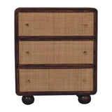 Chestnut Woven Chest of Drawers