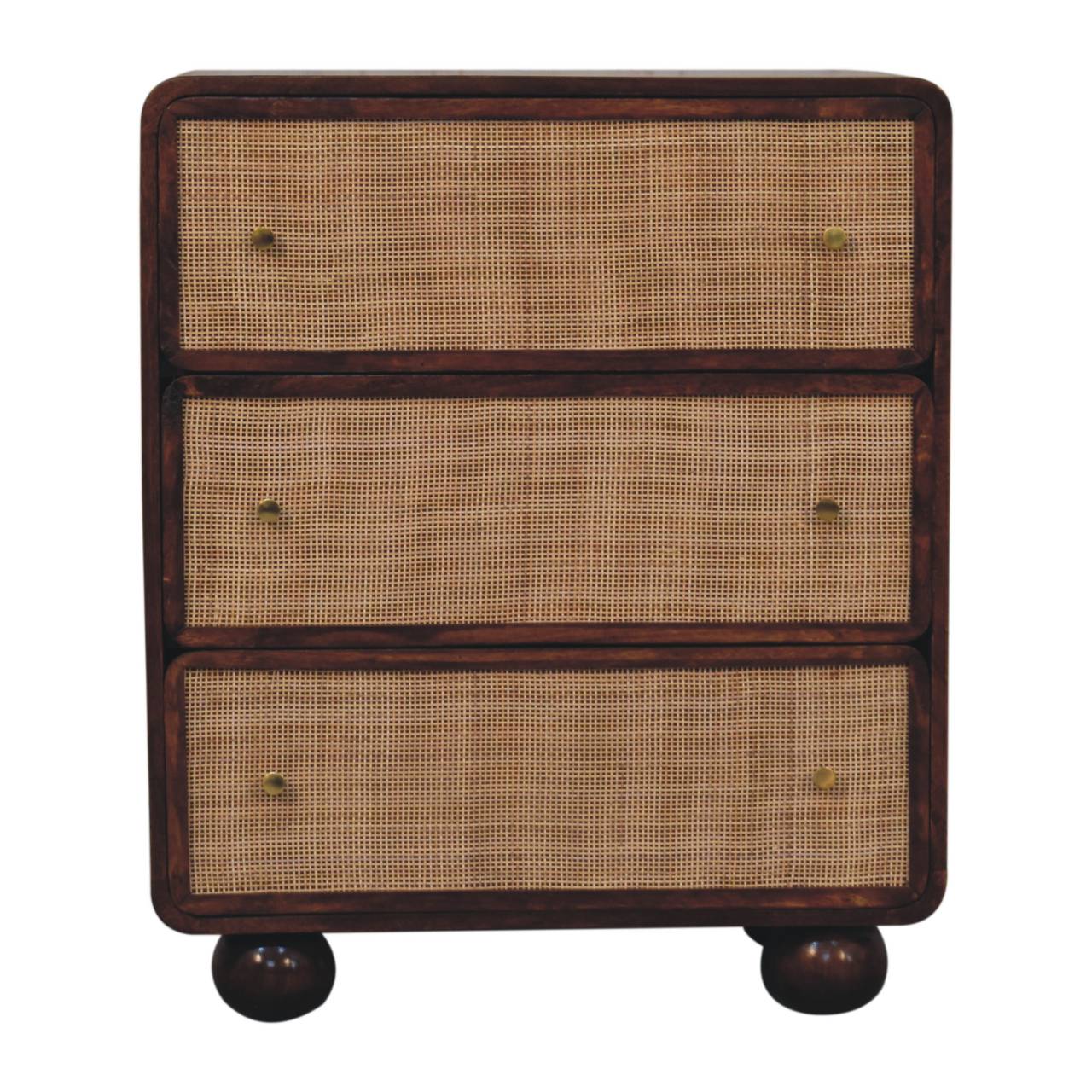 Chestnut Woven Chest of Drawers