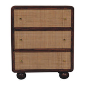 Chestnut Woven Chest of Drawers